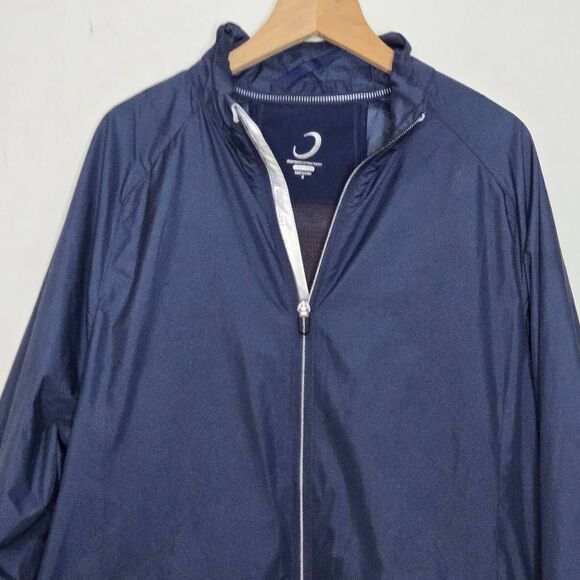 Zero Restriction Tour Series Golf Jacket Mens Size Small Navy Full Zip Stretch - Picture 2 of 7